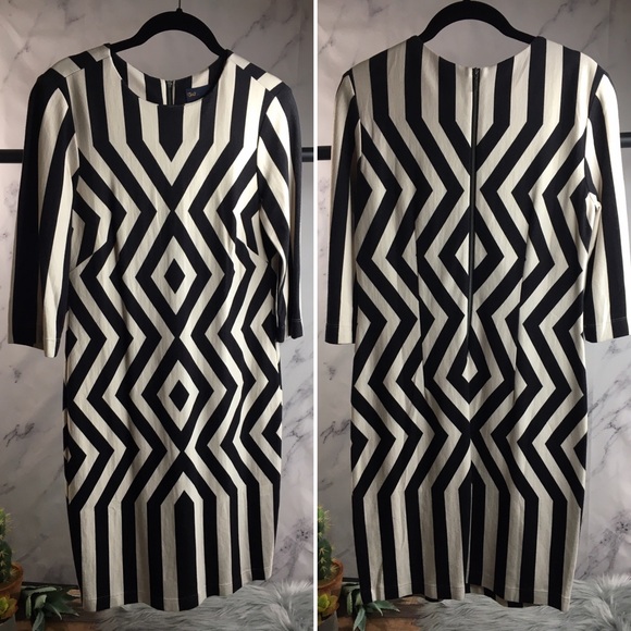 Just...Taylor Dresses & Skirts - Just... Taylor LS geometric Ponte knit dress 4
